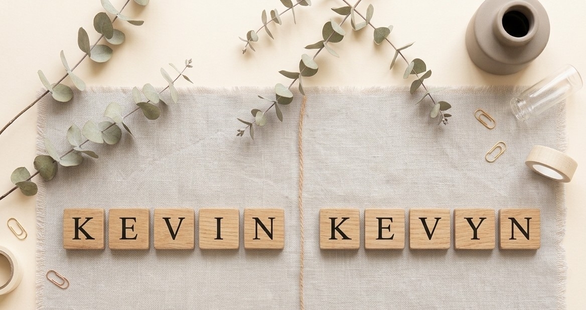 Kevin et Kevyn, orthographe et variante de prénoms