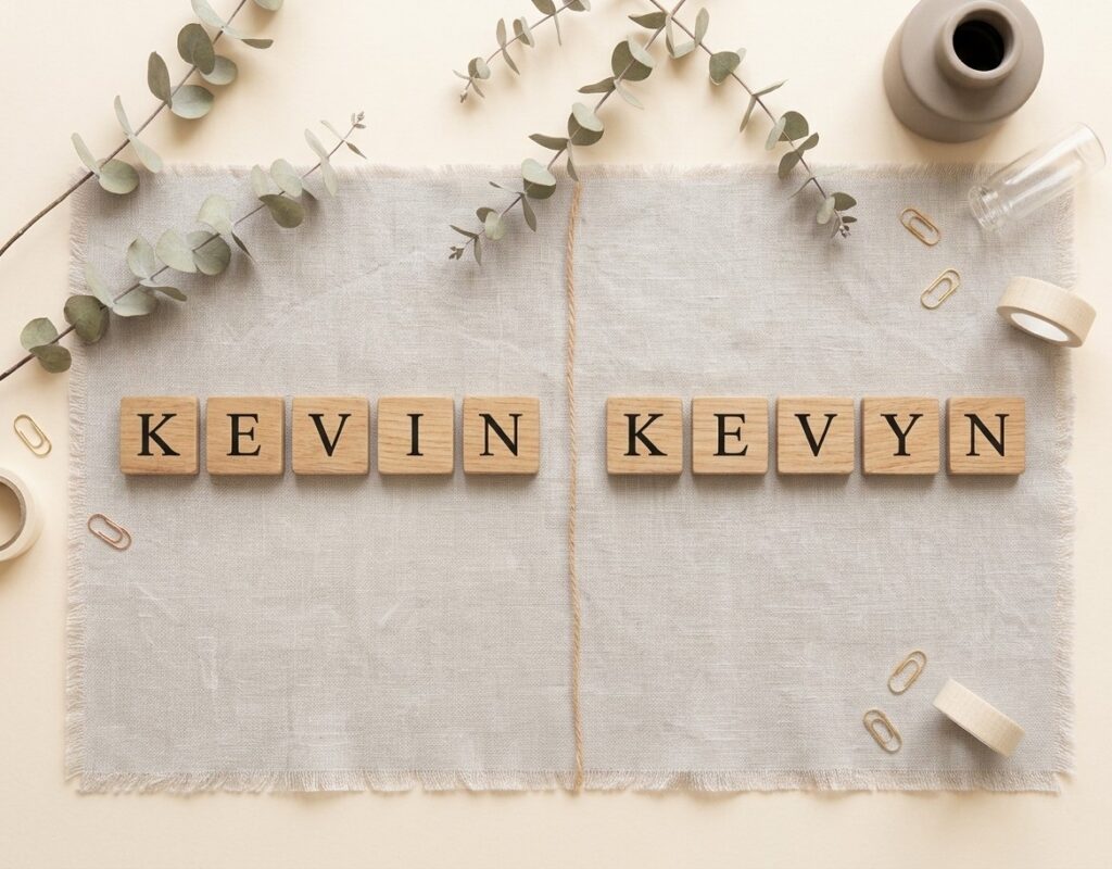 Kevin et Kevyn, orthographe et variante de prénoms