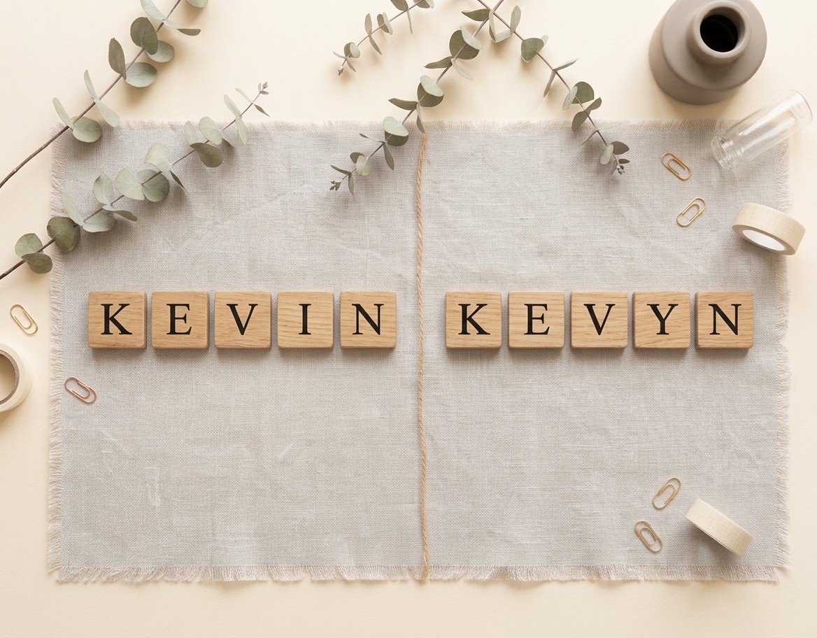 Kevin et Kevyn, orthographe et variante de prénoms